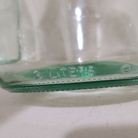 (3) gallon jug jar glass with handle - Picture 7 of 9